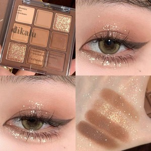 Le paillettes perlescenti con ombretto secco a nove colori più vendute della fabbrica non sono facili da macchiare polvere di finitura metallica - Product Image 6