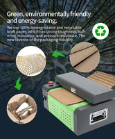 Machine d'emballage pour articles fragiles, trois options de couleur, déchiqueteuse de carton de bureau portable avec logo personnalisé