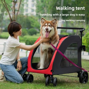 Poussette <span class=keywords><strong>pour</strong></span> animaux de compagnie de taille moyenne à grande <span class=keywords><strong>pour</strong></span> chiens âgés ou handicapés - <span class=keywords><strong>Chariot</strong></span> de mobilité pliable en métal <span class=keywords><strong>pour</strong></span> extérieur - Product Image 1