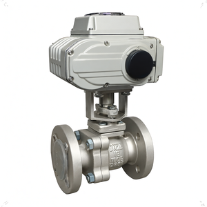 Sistema de Riego por Goteo COVNA DN25 1 Pulgada 2 Vías 12V DC Válvula de Bola Motorizada Eléctrica de Acero Inoxidable con Doble Brida y Revestimiento de PTFE - Product Image 2