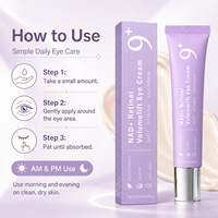 Nummbuzin No.9 NAD+ réduit les pores, atténue les rides et raffermit la peau, crème pour les yeux anti-âge à la nicotinamide et au rétinol