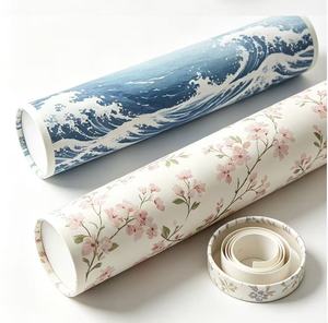 Custom Printed Cardboard Cylinder Tube, Sturdy Paper Tube for <b>Poster</b> Scroll Art Stationery Storage - Product Image 2