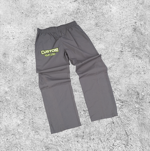 Pantalones deportivos de entrenamiento para correr de primavera para hombre, rectos, desgastados, ecológicos, transpirables, 100% algodón, informales, de peso pesado - Product Image 1