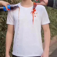 Respirant confortable hydrophobe imperméable et anti-taches Nano Tech T-shirts T-shirt pour hommes