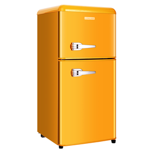 102L fornitura di fabbrica di vendita calda conveniente due porte di <span class=keywords><strong>medie</strong></span> <span class=keywords><strong>dimensioni</strong></span> retro frigorifero congelatore superiore frigorifero inferiore - Product Image 4