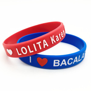 Fashion <strong>Cheap</strong> <strong>Promotional</strong> Silicone Wristband Thin Bracelet 5mm - Product Image 3