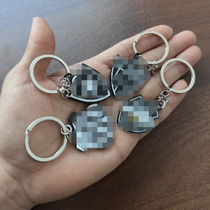 Wholesale Luxury Vintage Enamel Metal Football Club Keychain Fashionable Soccer Team Keyring for Fans Customizable - Product Image 1