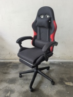 Chaise de jeu pour ordinateur, confortable, prix abordable, pivotante à 360°, réglable en hauteur, avec repose-pieds