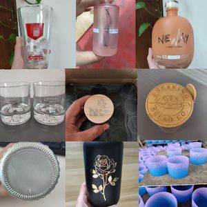 Mini bouteille en verre transparente ronde de 500 ml avec bouchon à vis pour désinfectant pour les mains et sirop de café – Emballage vide - Product Image 6