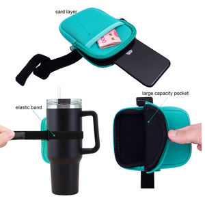 Bolsa Portátil <span class=keywords><strong>para</strong></span> Termo, Bolsa Universal <span class=keywords><strong>para</strong></span> Botella de Agua con Banda Elástica Ajustable, 2 Bolsillos, Impresión Personalizada <span class=keywords><strong>para</strong></span> Stanley Yeti 30oz 40oz - Product Image 2