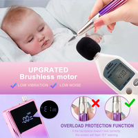 2025 nouveauté 45000 tr/min 85w Nail Tech perceuse Machine professionnelle électrique Rechargeable sans fil E fichier manucure perceuse