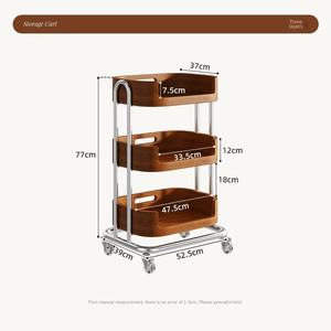 Multifunzionale medio antico carrello di stoccaggio Snack frutta e verdura cesto per soggiorno <span class=keywords><strong>cucina</strong></span> <span class=keywords><strong>Mobile</strong></span> piano armadio per - Product Image 5