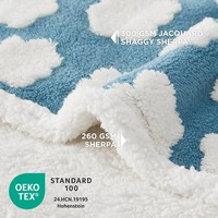 Couverture imperméable pour animaux de compagnie, lavable, double face, avec couverture en polaire sherpa douce jacquard pour la protection du canapé, texture 3D