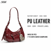 Sac Baguette en PU pour Femme, Tendance Y2K, Sac à Main Porté Épaule ou Sous le Bras, Idéal pour Boutiques et Magasins de Mode