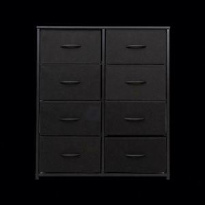 8 Drawer Fabric Dresser Cabinet with Stainless Steel Frame Bedroom <b>Clothes</b> Organizer - Product Image 1
