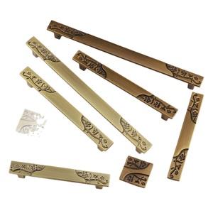 New Chinese Antique plum Blossom Branch Handle Carved Modern Wardrobe <b>Cabinet</b> Drawer Handle Zinc Alloy Durable Solid Handle - Product Image 5