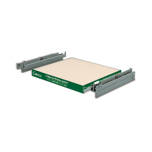 Système d'étagères Fami 4-Edge Top Multiplex avec couverture en AR, extension télescopique L1005 D1045, vert RAL6011 - Product Image 3