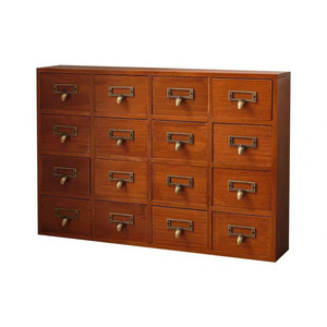 Wooden <b>storage</b> cabinet for Chinese medicine, retro style, <b>drawers</b>, tea <b>storage</b> cabinet, office desk <b>storage</b> cabinet, 16 - Product Image 3