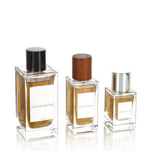 Nuevo diseño de lujo cuadrado 100mL botella de perfume de vidrio en aerosol vacía embalaje - Product Image 3