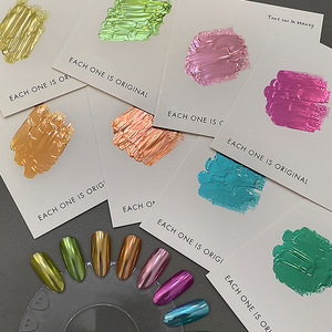 Poudre à ongles effet miroir super brillante, pigment chromé or, vert, argent, rose, poudre à frotter pour décoration d'ongles, en vrac - Product Image 2