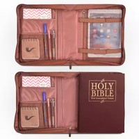 Funda de cuero personalizada para libros, superventas, bolsa de almacenamiento de papelería multiusos para libros antiguos, funda de Biblia