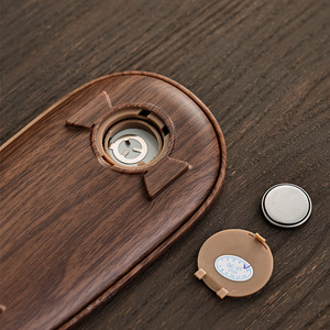 Balance électronique à thé avec cuillère, affichage LCD blanc imitation bois, mini balance de précision pour accessoires de cérémonie du thé - Product Image 4