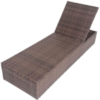 Chaise longue d'extérieur en métal pour patio, piscine et jardin, avec table d'appoint – Vente en gros usine