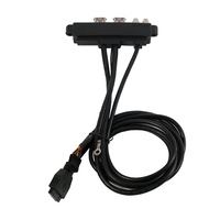 Câble de panneau avant pour carte mère d'ordinateur en cuivre durable, double ports USB 3.0, entrées/sorties audio/micro, longueur personnalisable, pour ordinateur de bureau