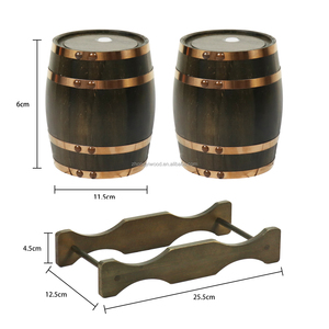 Biểu Tượng Tùy Chỉnh Bia Bằng Gỗ Barrel Bar Nhà Hàng Bằng Gỗ Sồi Pháp Tequila Rượu Vang Thùng Giá Trang Trí Nội Thất, 5 Gallon Sồi Thùng Để Bán - Product Image 5