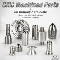 Pièces usinées CNC sur mesure, service de fraisage et tournage de précision en acier inoxydable, pièces de rechange métalliques OEM pour machines