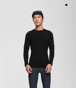 Tecnología de otoño e invierno, tela de lana <span class=keywords><strong>merino</strong></span>, capa inferior, ropa cálida para montar en bicicleta de carretera, camisa de <span class=keywords><strong>ciclismo</strong></span> que absorbe el sudor - Product Image 3