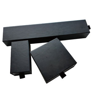 卸売磁気格安ブラック<span class=keywords><strong>7cm</strong></span>段ボールジュエリーボックス - Product Image 1