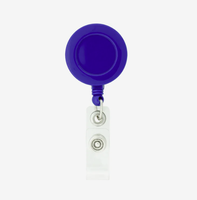 Porte-badge rétractable rond personnalisé avec logo, porte-carte d'identité avec clip pour cadeau promotionnel