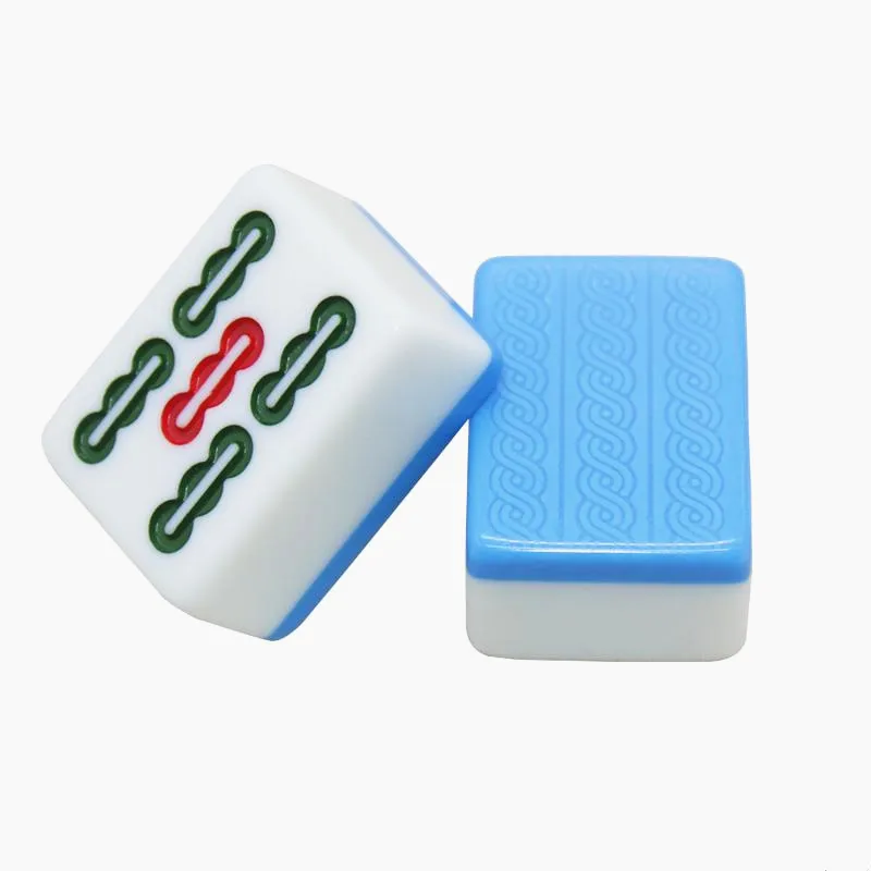 Yüksek kalite 144 fayans taşınabilir seyahat ev oyunları çin komik aile masa üstü oyunu özel Mahjong seti