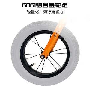 Childrens Balance Bike 12 Inch <b>Inflatable</b> Tires Pedalless Design For 2-4 Years Kids - Product Image 4