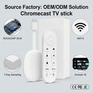 Boîtier TV Android 14 <span class=keywords><strong>WiFi</strong></span> 6 4K, Clé TV <span class=keywords><strong>Chromecast</strong></span> <span class=keywords><strong>WiFi</strong></span> 6 4K, Pack Personnalisé avec Logo et Animation de Démarrage Q2 Ultra OEM Fabricant - Product Image 1