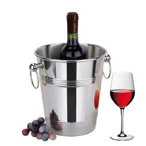 Seau à glace isotherme moderne en acier inoxydable de 5 litres, double paroi, portable, pour boissons, idéal pour le camping et les bars, garde la glace congelée plus longtemps - Product Image 5