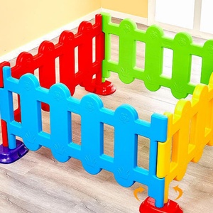 Paneles de Cercado de Plástico, Valla de Juego Suave, Puerta Colorida para Juegos Infantiles en Interiores y Exteriores, Cercas de Aislamiento - Product Image 1