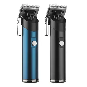 Hair Trimmer Professional USB Cordless Men's Hair Clipper 0 Gapped Blade Rechargeable Metal Trimmer For Barbers Beards Shaving Hotel Use