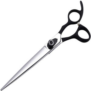 Juego de Tijeras de Peluquería Canina 440C de Acero Inoxidable con Mango Negro, Tijeras de Entresacar, Curvas, Rectas y de Espina de Pescado para Cortar el Pelo de Perros - Product Image 3