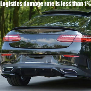 Alerón Trasero para Maletero de Mercedes Benz Clase E Coupé C238, Estilo Fibra de Carbono, Deflector E53 AMG M4, Negro Brillante - Product Image 2