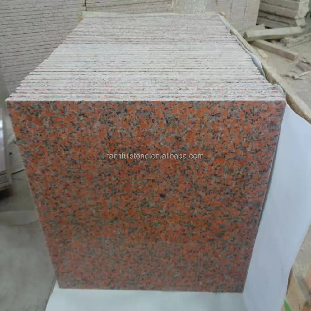 wholesale cheap maple red granite G562 polished flamed big slabs countertops floor tiles