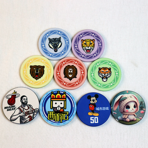 Fiches da Poker in Ceramica Personalizzate con Logo e Stampe dei Segni Zodiacali Cinesi di Alta Qualità per Promozioni e Giochi - Product Image 2