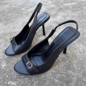 Женские босоножки на высоком каблуке с круглым носком - Product Image 2