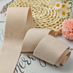 Sangle en nylon tissée unie écologique avec logo personnalisé, largeur 40~50mm, fabrication rapide OEM pour vêtements et accessoires, sangle élastique - Product Image 5