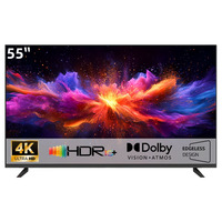 Televisor LED Inteligente para Ver Partidos de Fútbol, 55/75/85/98 Pulgadas, 4K HDR Ultra HD, con Altavoces Integrados, Modo de Juego, para el Hogar de Lujo