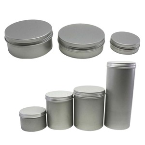 round tin can with clear window lid for candy tea metal tin box AJ-337C