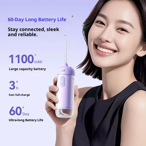 Irrigador Bucal Eléctrico Portátil Impermeable IPX7 con Más de 5 Niveles de Presión, Apto para Uso en Exteriores, Autocaravanas y Hoteles, Operación en Inglés - Product Image 1