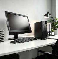 PC Desktop ThinkCentre M83 SFF Barebone Generasi ke-4, Bersih Tanpa Goresan, Grade A, Teruji Fungsional dan Beroperasi