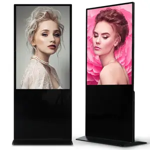 Syet 43 Inch Elektronik Papan Iklan Displayer Digital Signage TV Stand LCD Layar Toko Tampilan Iklan